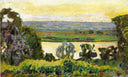 Landscape at Vernon by Pierre Bonnard — valley oil painting wall art, Post Impressionism