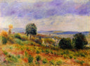 Landscape Auvers sur Oise by Pierre-Auguste Renoir — rural oil painting wall art, Impressionism