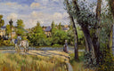 Landscape, Bright Sunlight, Pontoise by Camille Pissarro — rural oil painting wall art, Impressionism
