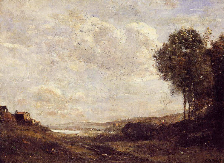 Landscape by the Lake - Camille Corot