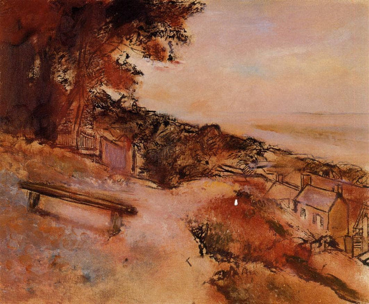 Landscape by the Sea by Edgar Degas — hand-painted landscape oil painting reproduction on canvas