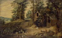 Landscape by David Teniers the Younger — hand-painted architectural oil painting reproduction on canvas