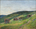 Landscape, Eggedal by Harriet Backer — hand-painted landscape oil painting reproduction on canvas