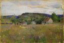 Landscape from Bærum by Harriet Backer — hand-painted landscape oil painting reproduction on canvas