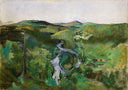 Landscape from Foldalen by Harriet Backer — hand-painted landscape oil painting reproduction on canvas