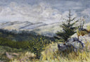 Landscape by Georgi Mashev — mountain oil painting wall art, Realism