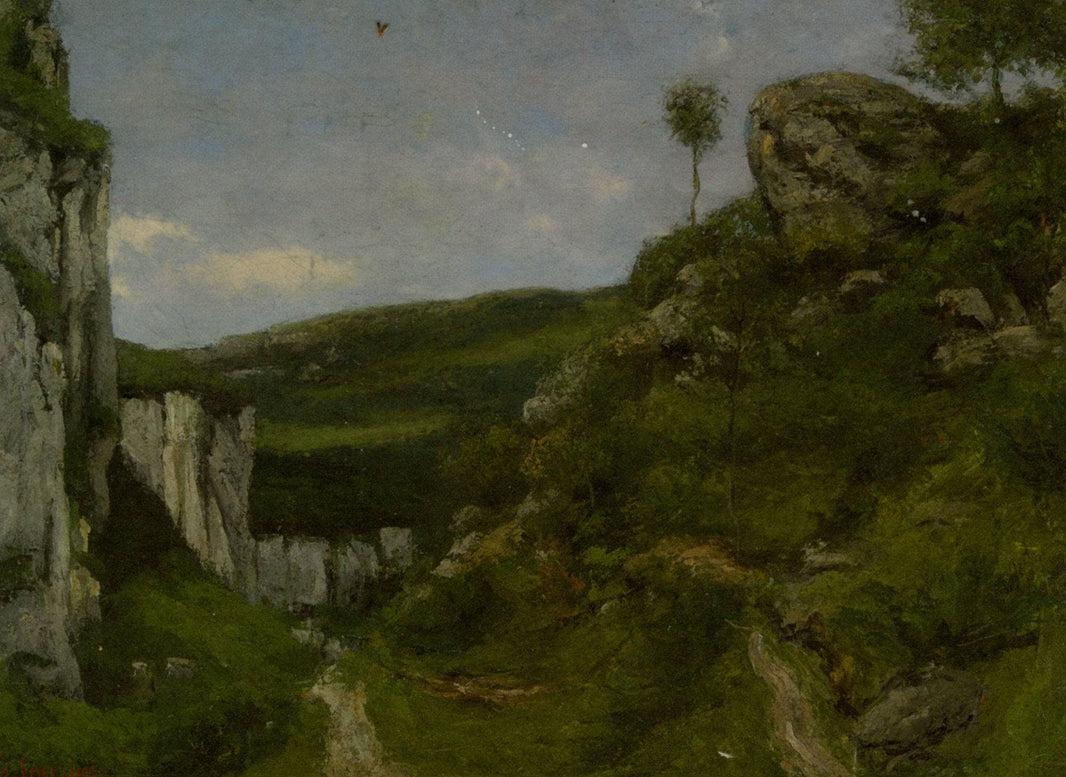 Landscape by Gustave Courbet — hand-painted eco oil painting reproduction on canvas