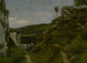 Landscape by Gustave Courbet — seascapes oil painting wall art, Realism