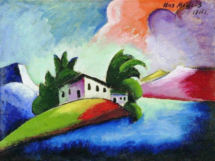 Landscape by Ilya Mashkov — hand-painted abstract oil painting reproduction on canvas