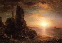 Landscape in Greece by Frederic Edwin Church — hand-painted landscape oil painting reproduction on canvas