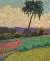 Landscape In Provence by Léo Gausson — hand-painted landscape oil painting reproduction on canvas