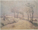Landscape in Snow by Gustave Loiseau — hand-painted botanical oil painting reproduction on canvas
