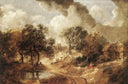 Landscape in Suffolk by Thomas Gainsborough — seascapes oil painting wall art, Rococo