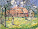 Landscape near Kyiv by Kazimir Malevich — rural oil painting wall art, Impressionism