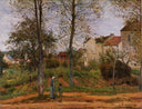 Landscape near Louveciennes 2 by Camille Pissarro — rural oil painting wall art, Impressionism
