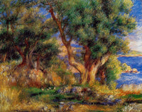 Landscape near Manton by Pierre-Auguste Renoir — hand-painted botanical oil painting reproduction on canvas