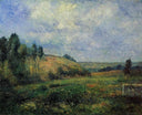 Landscape, near Pontoise by Camille Pissarro — vintage oil painting wall art, Impressionism