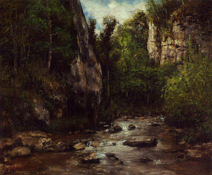 Landscape near Puit Noir, near Ornans - Gustave Courbet