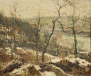 Landscape near the Harlem River by Ernest Lawson — hand-painted landscape oil painting reproduction on canvas
