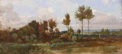 Landscape near the sea by Giovanni (Nino) Costa, oil painting reproduction