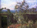 Landscape near Yerres by Gustave Caillebotte — hand-painted botanical oil painting reproduction on canvas