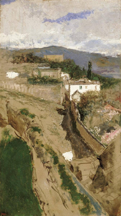 Landscape of Granada by Marià Fortuny — oil painting reproduction
