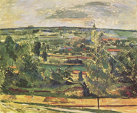 Landscape of the Jas de Bouffan by Paul Cezanne — hand-painted landscape oil painting reproduction on canvas