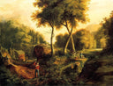 Landscape by Thomas Cole — hand-painted botanical oil painting reproduction on canvas