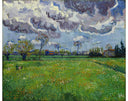 Landscape under a Stormy Sky by Vincent van Gogh — hand-painted botanical oil painting reproduction on canvas