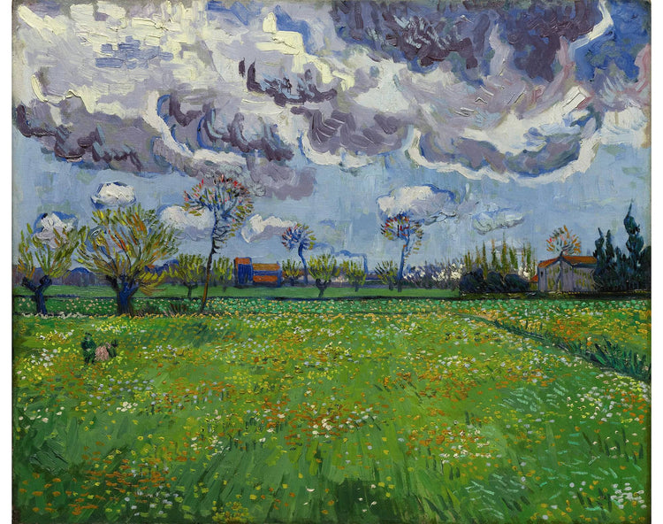 Landscape under a Stormy Sky - Vincent van Gogh