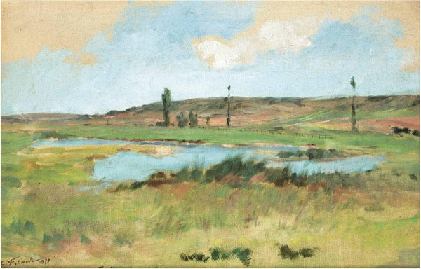 Landscape with a pond