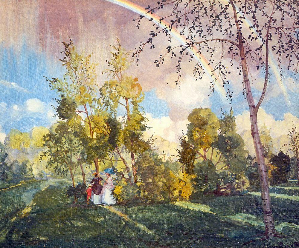 Landscape with a Rainbow - Konstantin Somov