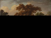 Landscape with a Strolling Figure by John Glover — hand-painted landscape oil painting reproduction on canvas