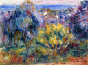 Landscape with a View of the Sea by Pierre-Auguste Renoir — hand-painted landscape oil painting reproduction on canvas