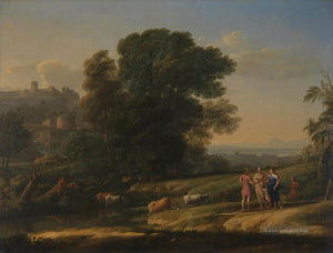 Landscape with Cephalus and Procris Reunited by Diana - Claude Lorrain