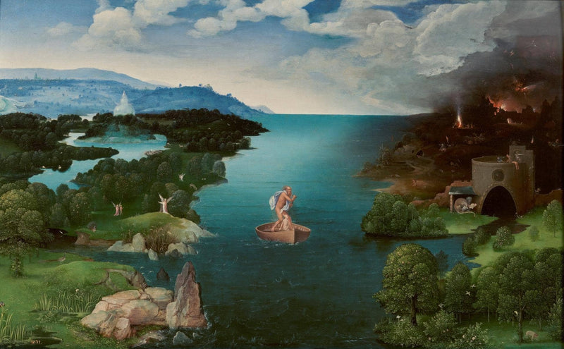 Landscape with Charon Crossing the Styx on gallery wrap