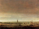 Landscape with City on a River by Hercules Seghers — hand-painted architectural oil painting reproduction on canvas