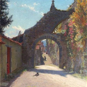 Landscape with dog