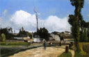 Landscape with Factory by Camille Pissarro — hand-painted landscape oil painting reproduction on canvas
