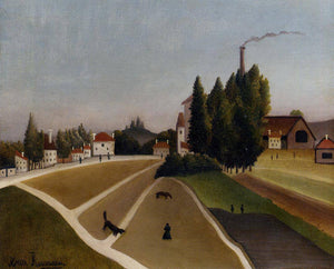 Landscape with Factory - Henri Rousseau