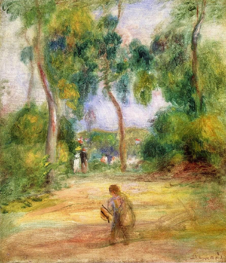 Landscape with Figures by Pierre-Auguste Renoir — hand-painted botanical oil painting reproduction on canvas