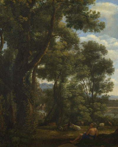 Landscape with Goatherd in entryway