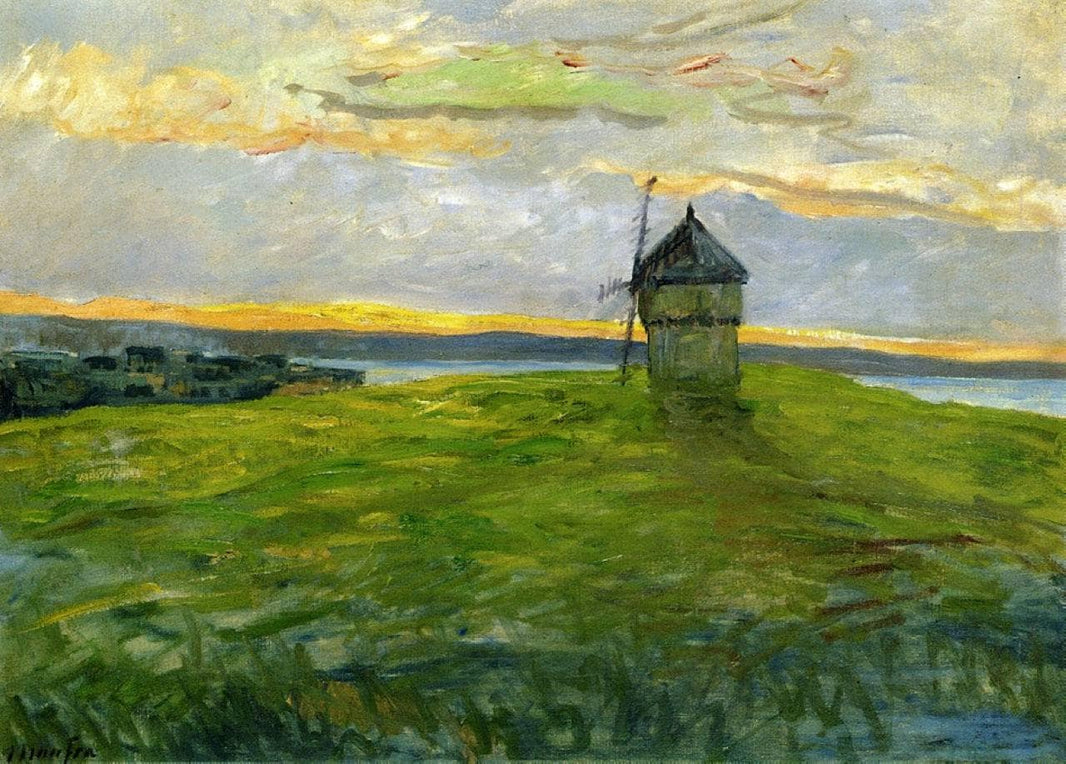 Landscape with Mill by Maxime Maufra — hand-painted landscape oil painting reproduction on canvas