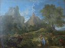 Landscape with Polyphemus by Nicolas Poussin — hand-painted botanical oil painting reproduction on canvas