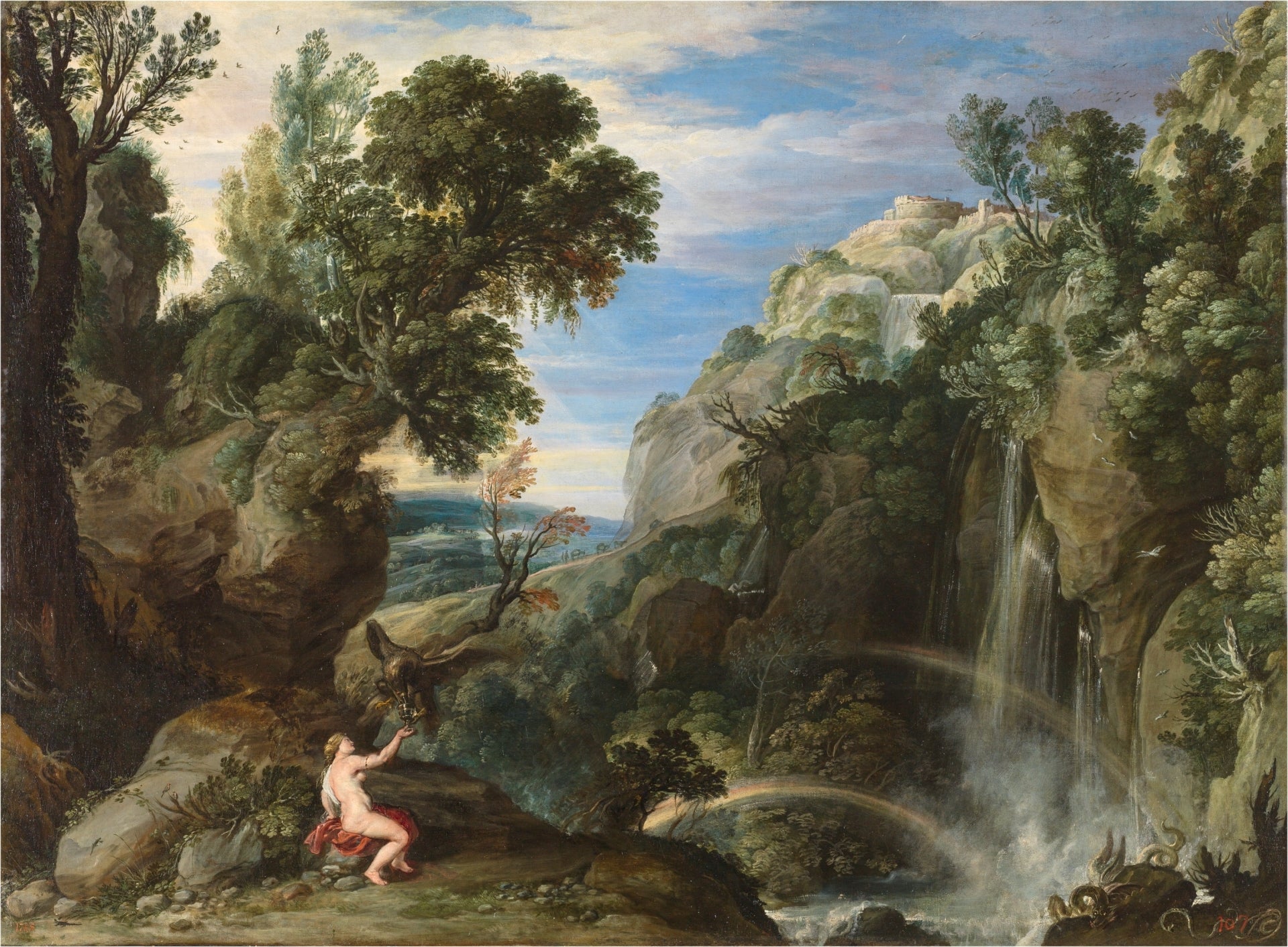 Landscape with Psyche and Jupiter - Peter Paul Rubens