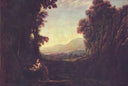 Landscape with repentant Magdalene by Claude Lorrain — seascapes oil painting wall art