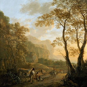 Landscape with Resting Travellers and Oxcart