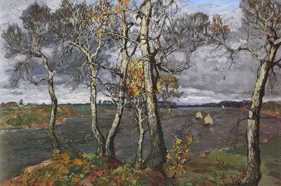 Landscape with River in master bedroom