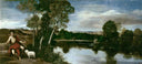 Landscape with St John the Baptist by Juan Bautista Maíno, rural oil painting wall art, Baroque