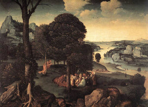 Landscape with St. John the Baptist Preaching - Joachim Patinir